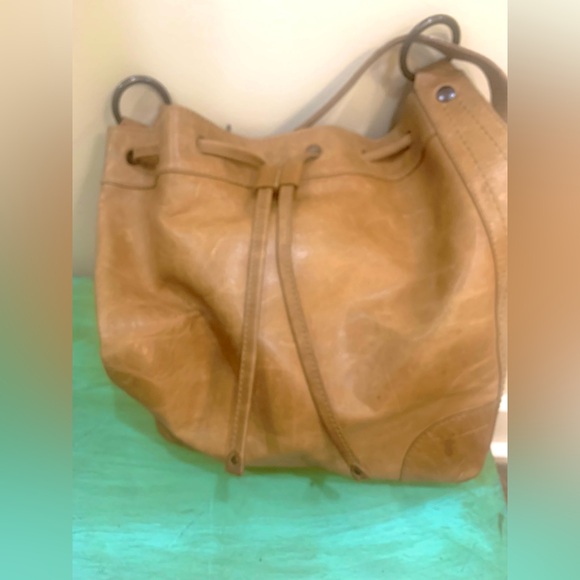 Frye Tan Leather Accent Bag - Picture 4 of 6